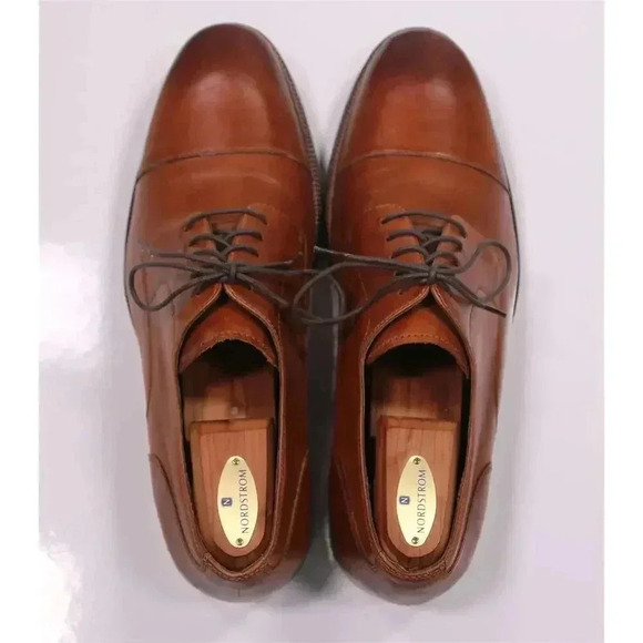 Cole-Haan $298 Brown Captoe Oxford Leather Dress Shoes Men\'s US 11.5 M main image 8